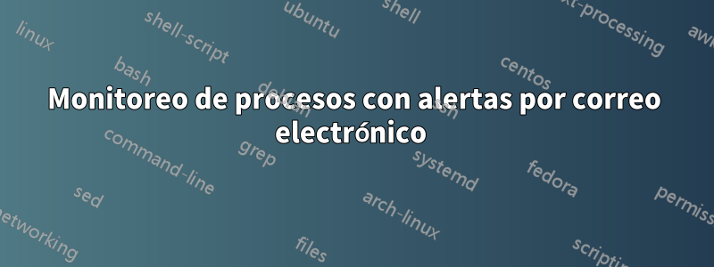 Monitoreo de procesos con alertas por correo electrónico 