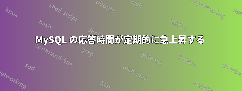 MySQL の応答時間が定期的に急上昇する