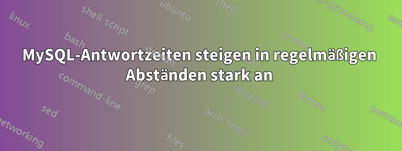 MySQL-Antwortzeiten steigen in regelmäßigen Abständen stark an