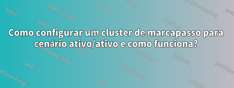 Como configurar um cluster de marcapasso para cenário ativo/ativo e como funciona?