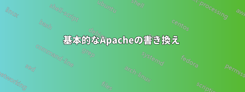 基本的なApacheの書き換え