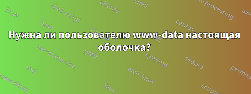 Нужна ли пользователю www-data настоящая оболочка?