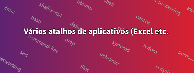Vários atalhos de aplicativos (Excel etc.) mostrando um ícone genérico no SBS 2003. Todos os usuários que fazem logon no servidor são afetados da mesma maneira