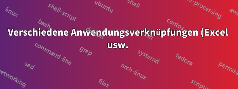 Verschiedene Anwendungsverknüpfungen (Excel usw.) zeigen unter SBS 2003 ein generisches Symbol an. Alle Benutzer, die sich beim Server anmelden, sind auf die gleiche Weise betroffen