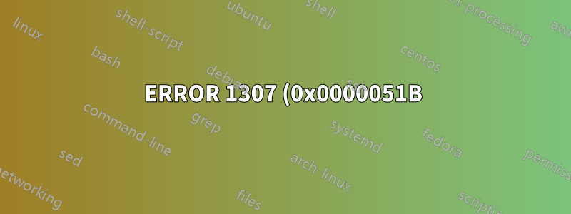ERROR 1307 (0x0000051B) - Al copiar con Robocopy - Ninguna de las soluciones conocidas funciona