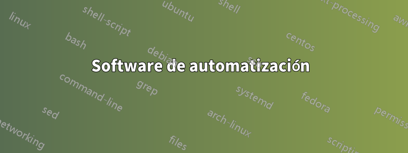 Software de automatización 