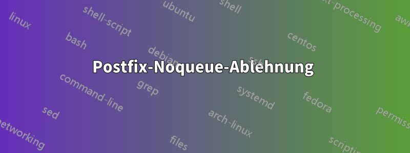 Postfix-Noqueue-Ablehnung