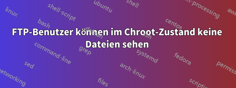 FTP-Benutzer können im Chroot-Zustand keine Dateien sehen