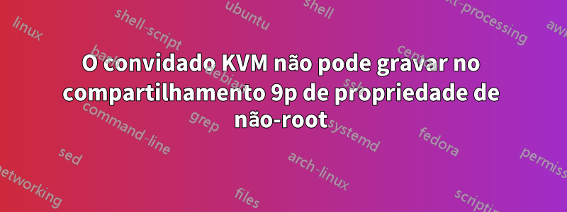 O convidado KVM não pode gravar no compartilhamento 9p de propriedade de não-root