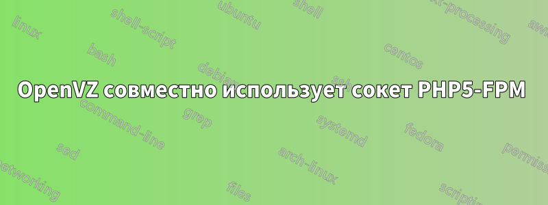 OpenVZ совместно использует сокет PHP5-FPM