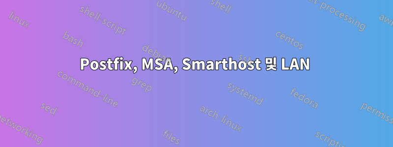 Postfix, MSA, Smarthost 및 LAN