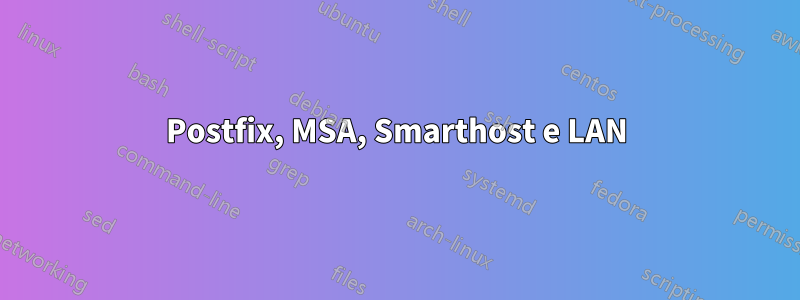 Postfix, MSA, Smarthost e LAN