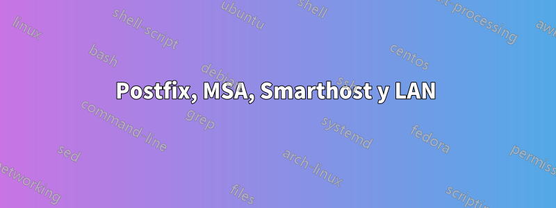Postfix, MSA, Smarthost y LAN