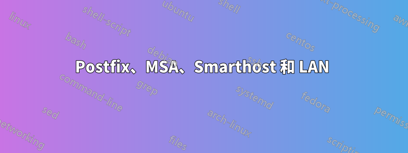 Postfix、MSA、Smarthost 和 LAN