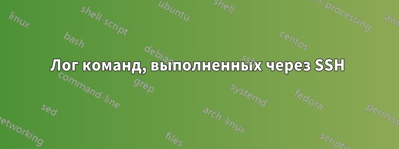 Лог команд, выполненных через SSH