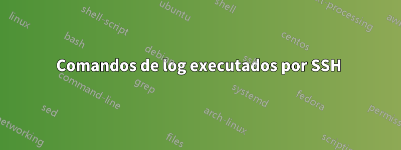Comandos de log executados por SSH