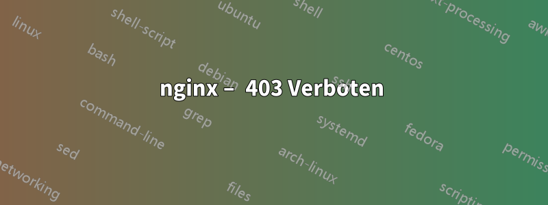 nginx – 403 Verboten