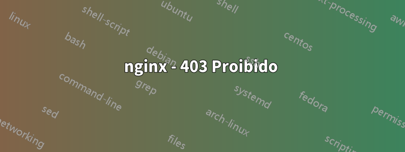 nginx - 403 Proibido