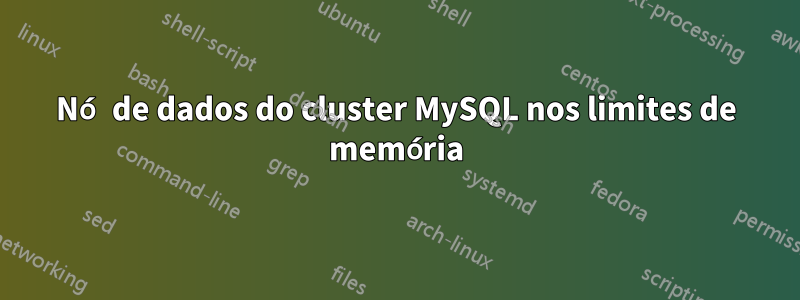 Nó de dados do cluster MySQL nos limites de memória