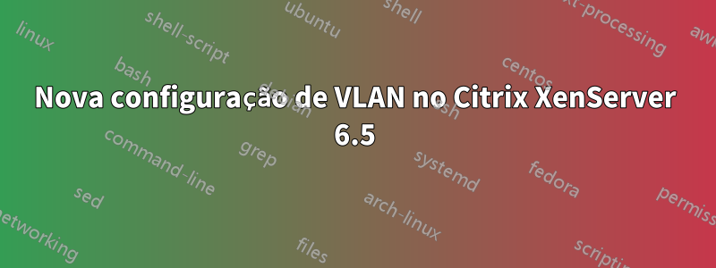Nova configuração de VLAN no Citrix XenServer 6.5