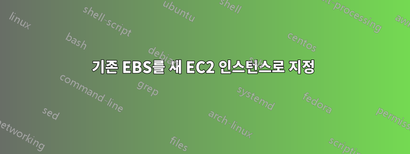 기존 EBS를 새 EC2 인스턴스로 지정