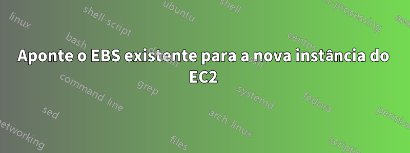 Aponte o EBS existente para a nova instância do EC2