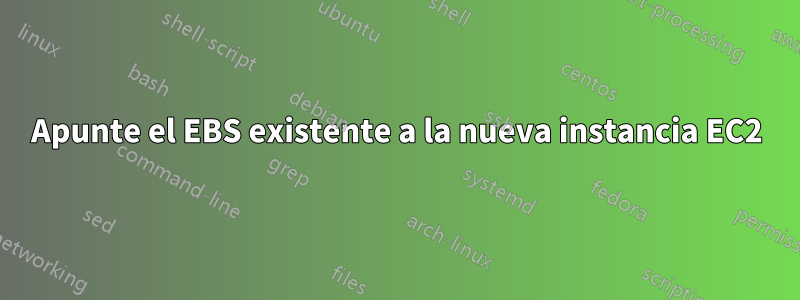 Apunte el EBS existente a la nueva instancia EC2