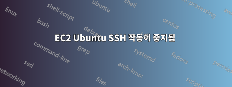 EC2 Ubuntu SSH 작동이 중지됨