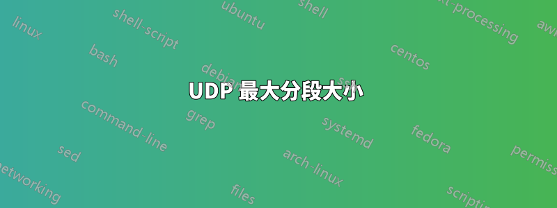 UDP 最大分段大小