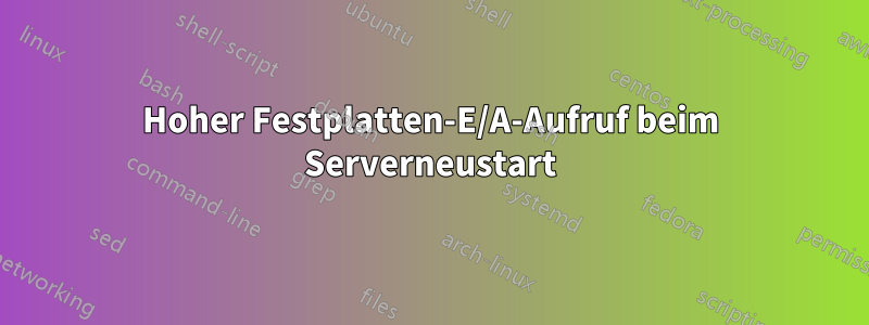 Hoher Festplatten-E/A-Aufruf beim Serverneustart
