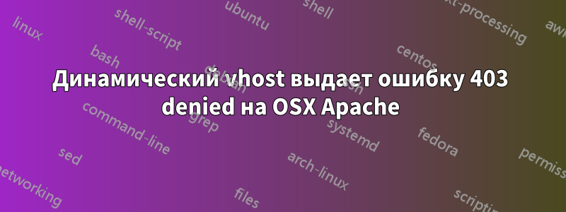 Динамический vhost выдает ошибку 403 denied на OSX Apache