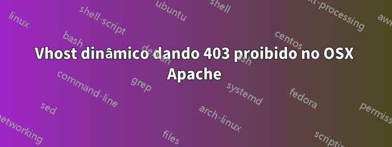 Vhost dinâmico dando 403 proibido no OSX Apache