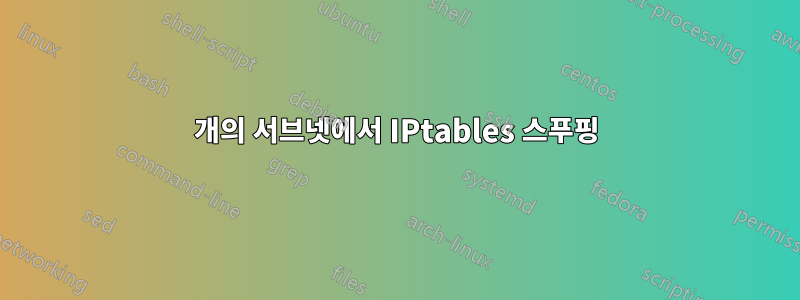 2개의 서브넷에서 IPtables 스푸핑