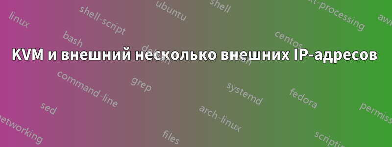 KVM и внешний несколько внешних IP-адресов 