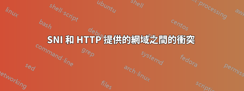 SNI 和 HTTP 提供的網域之間的衝突