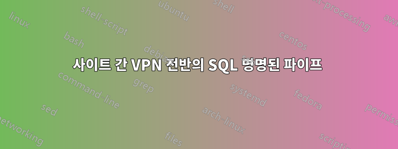 사이트 간 VPN 전반의 SQL 명명된 파이프