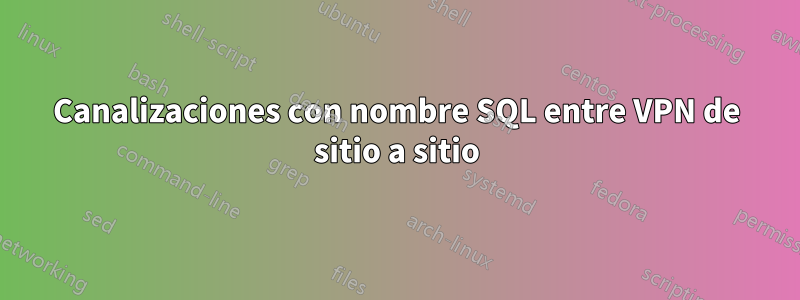 Canalizaciones con nombre SQL entre VPN de sitio a sitio