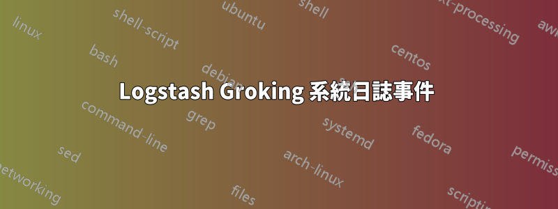 Logstash Groking 系統日誌事件