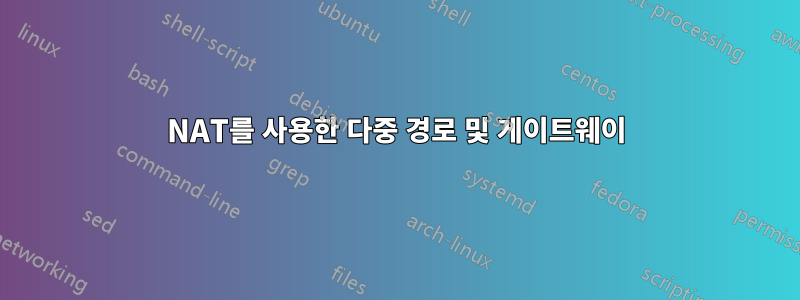 NAT를 사용한 다중 경로 및 게이트웨이