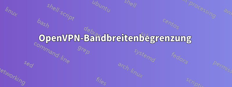 OpenVPN-Bandbreitenbegrenzung