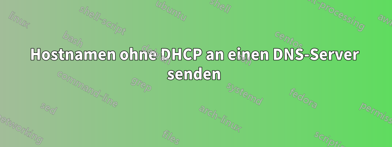 Hostnamen ohne DHCP an einen DNS-Server senden