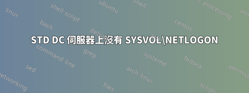 2012 STD DC 伺服器上沒有 SYSVOL\NETLOGON