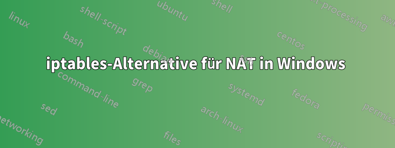 iptables-Alternative für NAT in Windows