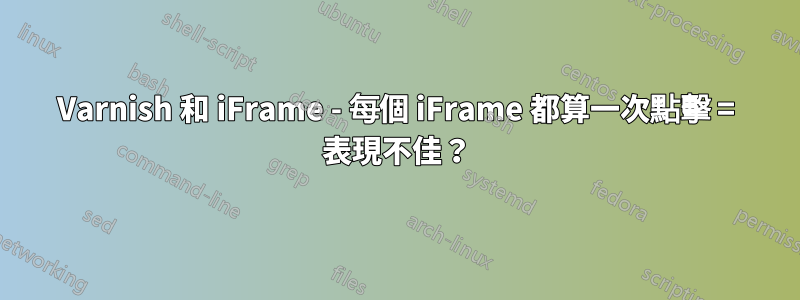 Varnish 和 iFrame - 每個 iFrame 都算一次點擊 = 表現不佳？