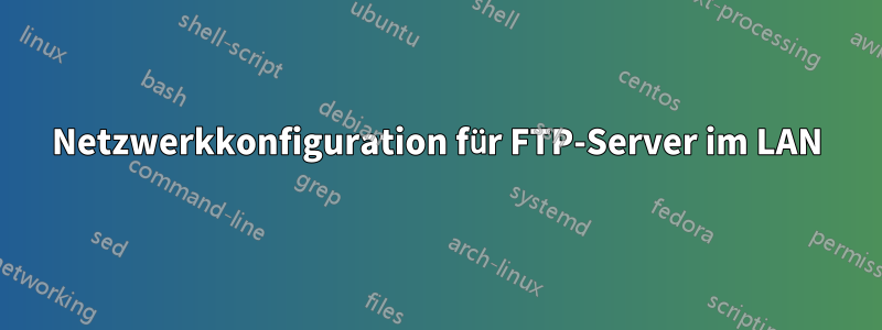 Netzwerkkonfiguration für FTP-Server im LAN