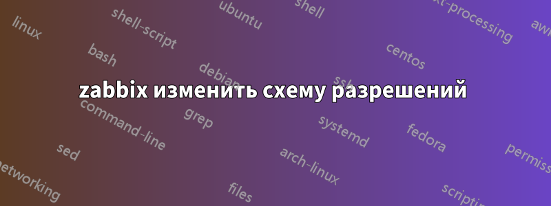 zabbix изменить схему разрешений