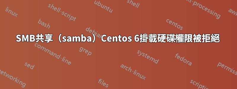 SMB共享（samba）Centos 6掛載硬碟權限被拒絕