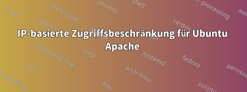 IP-basierte Zugriffsbeschränkung für Ubuntu Apache