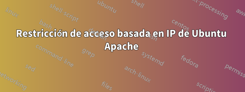 Restricción de acceso basada en IP de Ubuntu Apache