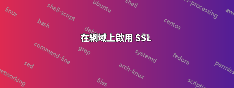 在網域上啟用 SSL